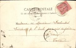 VINTAGE POSTCARD Fantasy Children kisses