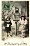 VINTAGE POSTCARD Fantasy Children Letter box Cock