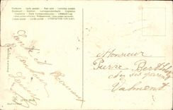 VINTAGE POSTCARD Fantasy Child Fir tree Happy New Year