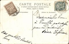 VINTAGE POSTCARD Fantasy Child Barrel