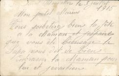 VINTAGE POSTCARD Fantasy Children Departure for the honeymoon Marriage