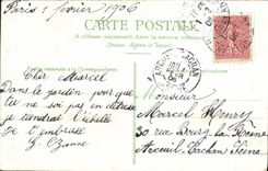 VINTAGE POSTCARD Fantasy Children stopped Sleep