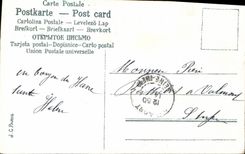 CPA Fantaisie Enfant Le dejeuner de Medor Chien