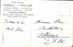 CPA Fantaisie Enfant Le dejeuner de Medor Chien