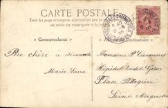 VINTAGE POSTCARD Fantasy Children Goat