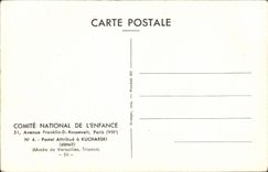 MODERN CARD Fantaisie Child Pastel allots has Kucharski Musee of Versailles