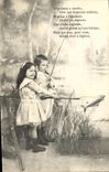 CPA Fantaisie Enfants Peche Poisson