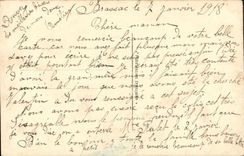 VINTAGE POSTCARD Fantaisie Child Carries happiness Chiffre 13