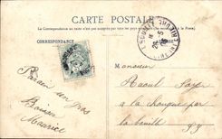 VINTAGE POSTCARD Fantasy Child the small Militaria deserter