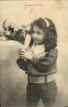 CPA Fantaisie Enfant Bouquet de fete