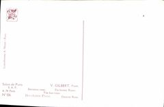 CPA Fantaisie FemmeGilbert Dernieres roses Salons de Paris