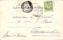 CPA Fantaisie Femme Les deux cages