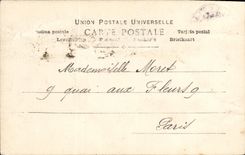 VINTAGE POSTCARD Fantasy Woman Allems Cicada