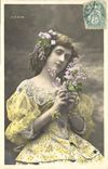 VINTAGE POSTCARD Fantasy Didier Woman