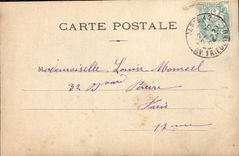 VINTAGE POSTCARD Fantasy Woman French Theater Lecomte