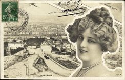 CPA Fantaisie Femme Marseille Manon Loty 