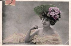 CPA Fantaisie Femme Montbryon