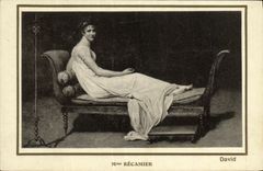 CPA Fantaisie Femme Mme Recamier David