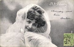 CPA Fantaisie Femme Mlle Delmay