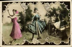 CPA Fantaisie Femme Barnliere Baxone