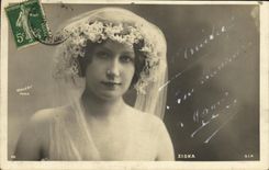 CPA Fantaisie Femme Ziska