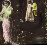 CPA Fantaisie Femme Enfant Nain