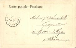 CPA Fantaisie Femme L abreuvoir Cheval