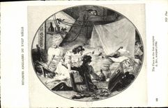 CPA Fantaisie Femme Estampes anglaises du 18eme The place to the first occupier