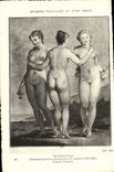 CPA Fantaisie Femme Estampes francaises du 18Eme Les trois graces