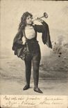 CPA Fantaisie Femme Trompette