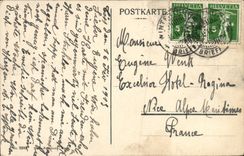 CPA Fantaisie Femme Berner Tracht Folklore Costume Suisse