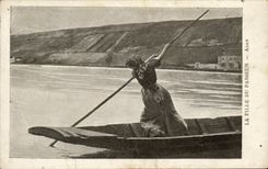 CPA Fantaisie Femme La fille du passeur Adan