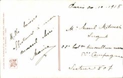 CPA Fantaisie Femme Salons de Paris Louis Belle Resignation 