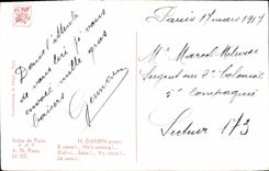 CPA Fantaisie Femme Salon de Paris Darien Il vient 