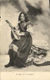 CPA Fantaisie Femme Gitane 