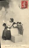 CPA Fantaisie Femme Les deux orphelines