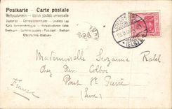 CPA Fantaisie Femme Alsace Folklore