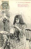 CPA Fantaisie Femme Le courrier de Madame
