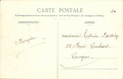 CPA Fantaisie Femme Le courrier de Madame