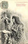 CPA Fantaisie Femme Le courrier de Madame