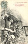 CPA Fantaisie Femme Le courrier de Madame