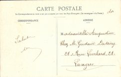 CPA Fantaisie Femme Le courrier de Madame