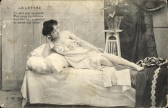CPA Fantaisie Femme La lettre