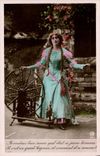 CPA Fantaisie Femme Rouet