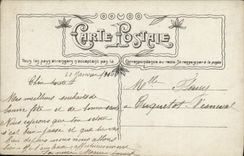 CPA Fantaisie Femme Boite aux lettres