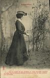 CPA Fantaisie Femme Indiscretion