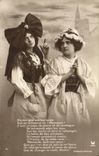 CPA Fantaisie Femmes Coiffes Alsace lorraine Folklore 