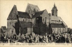 VINTAGE POSTCARD Caen L Old Church Saint Nicolas