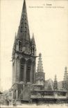 VINTAGE POSTCARD Caen L Church St Saver Gothic Bell tower style