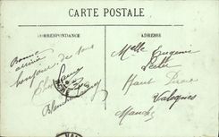 VINTAGE POSTCARD Caen L Church St Saver the nave